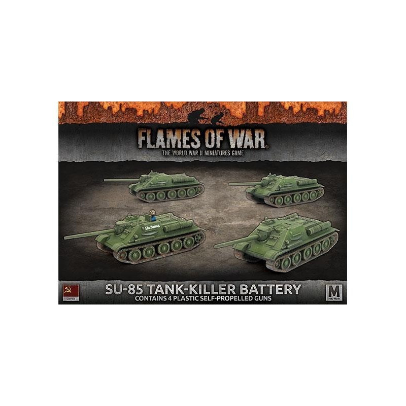 SU-85 Medium SP Battery (x4 Plastic)