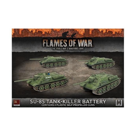 SU-85 Medium SP Battery (x4 Plastic)