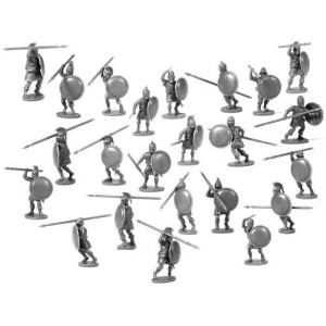 Ancient Greek Unarmoured Hoplites with archers