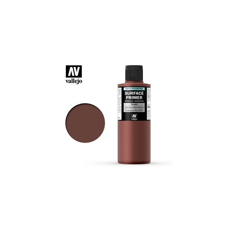 200ml Primer : German Red Brown