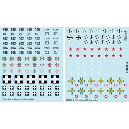 Axis Allies Decals (x4)