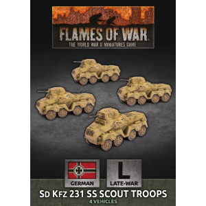 Sd Kfz 231 SS Scout Troop (x4)