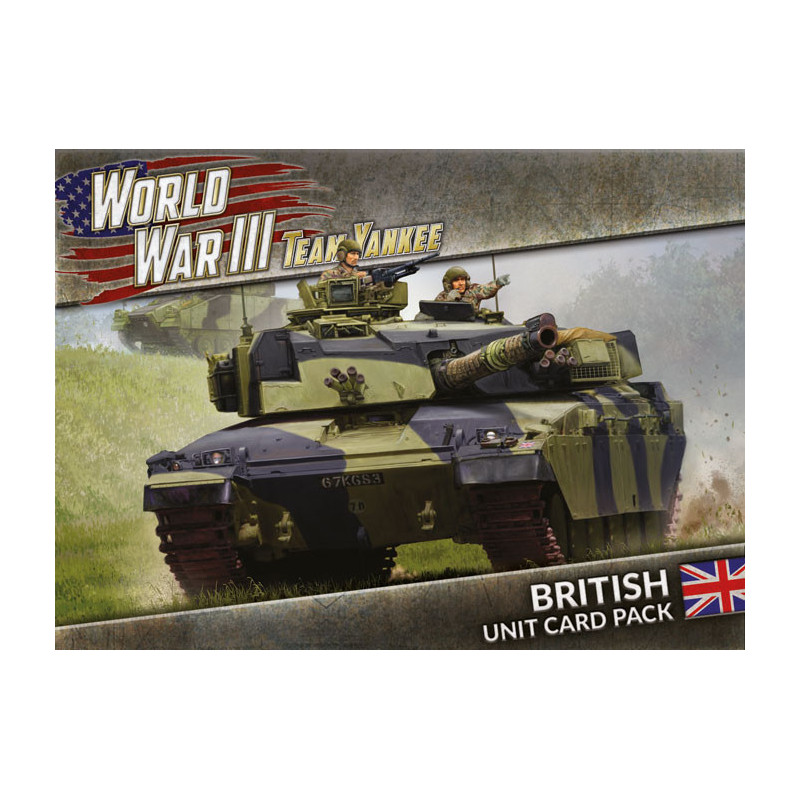 WWIII: British Unit Card Pack (39 cards)