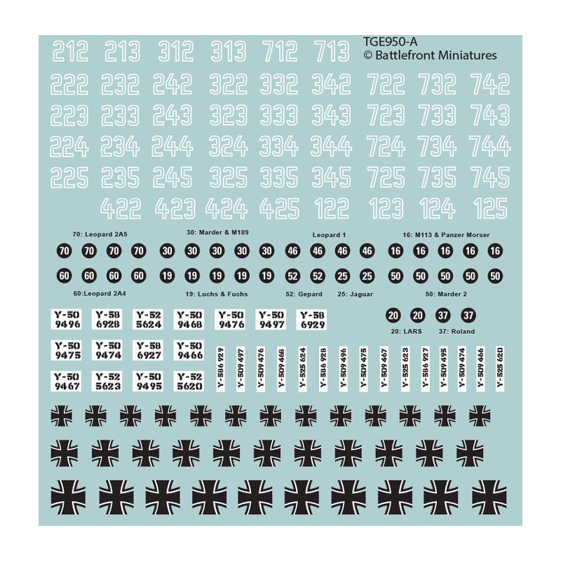 WW3 West German Decal Set