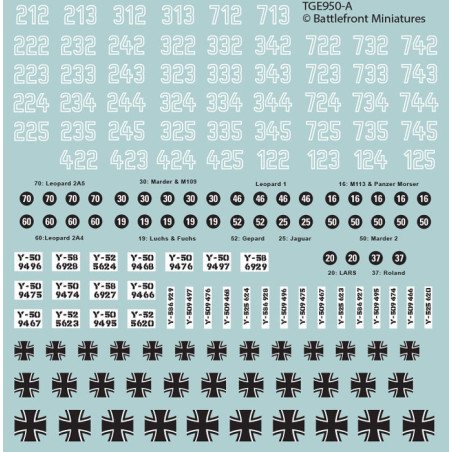 WW3 West German Decal Set