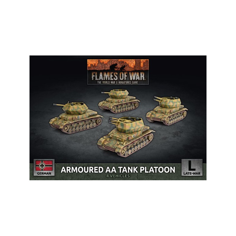 Armoured AA Tank Platoon (x4 Plastic)