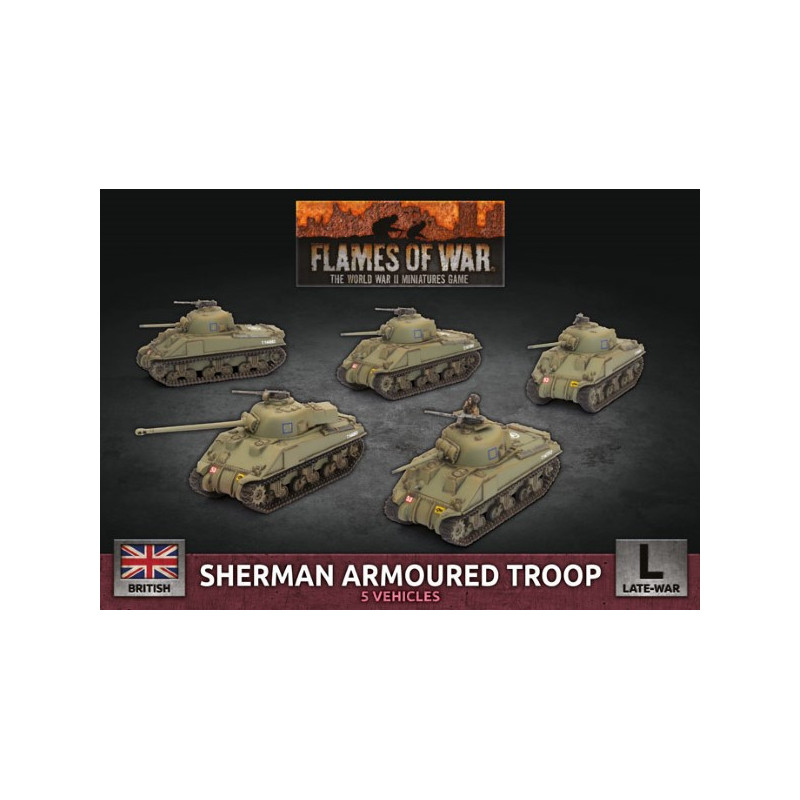 Sherman Armoured Troop  (x5 Plastic)