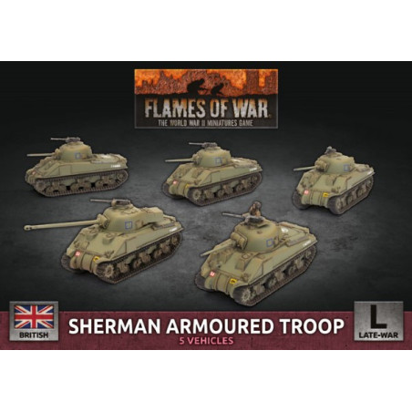 Sherman Armoured Troop  (x5 Plastic)