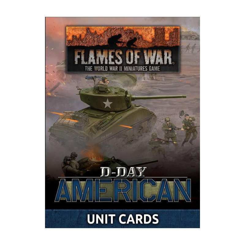 D-Day American Unit Cards (x42 cards)