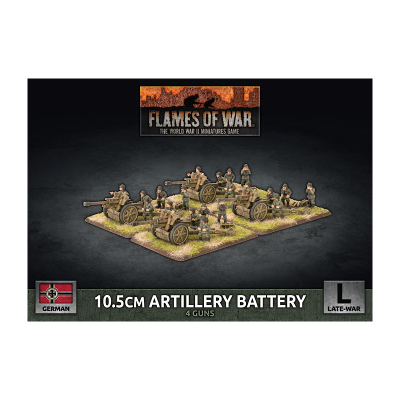 10.5cm Artillery Battery (x4 Plastic)