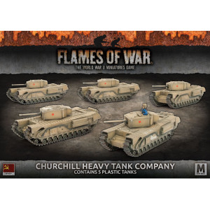 Churchill Heavy Tank Company (x5 Plastic Tanks)