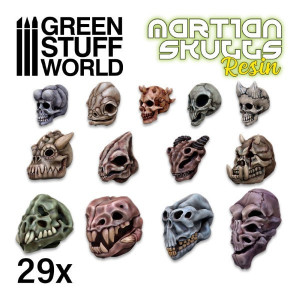 Alien Skulls Resin Set