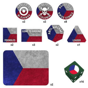 Czechoslovak Gaming Set (x20 Tokensx2 Objectivesx16 Dice) 