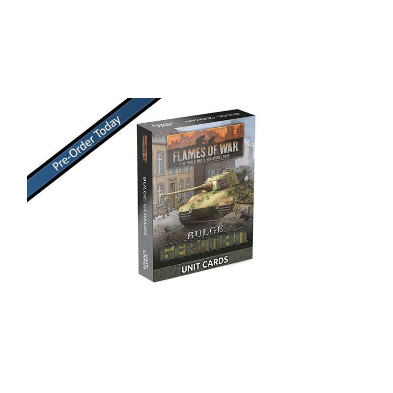 Bulge: Germans Unit Cards (105x Cards)