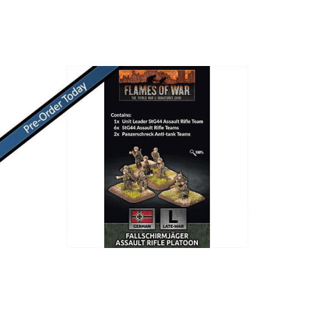 Fallschirmjager Assault Rifle Platoon (x31 figs Plastic)