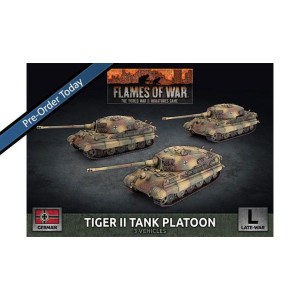 Tiger II (8.8cm) Tank Platoon (3x Plastic) 