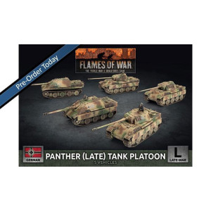 Panther (late 7.5cm) / Jagdpanther  (8.8cm) Platoon (5x Plastic)