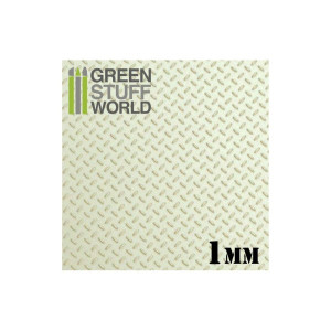 ABS Plasticard - Thread DIAMOND 1mm Textured Sheet - A4