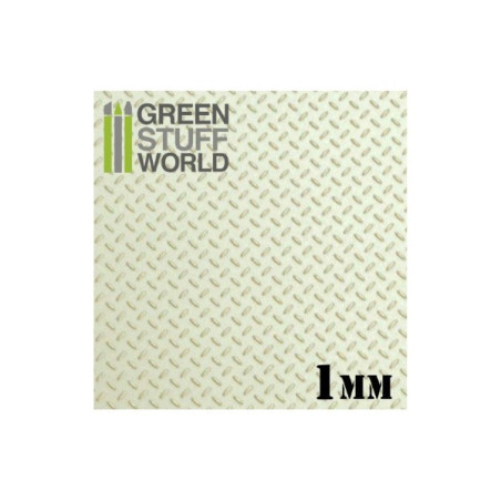 ABS Plasticard - Thread DIAMOND 1mm Textured Sheet - A4