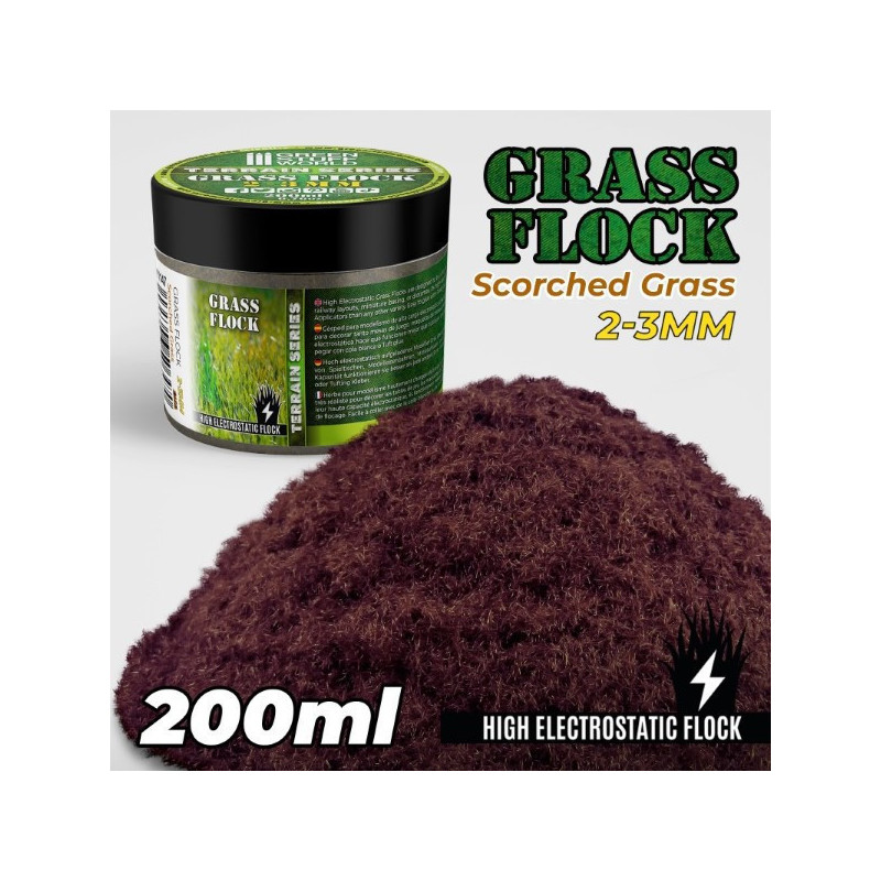 Grass Flock - Scorched Brown 2-3mm (200ml)