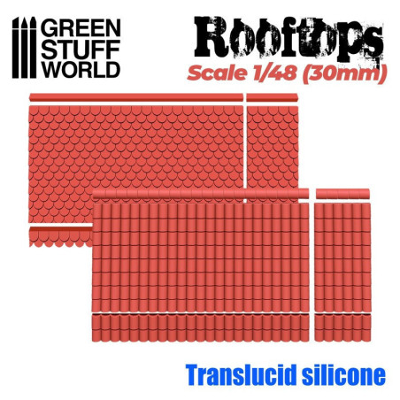 Silicone Molds - Rooftops 1/48 (30mm) 