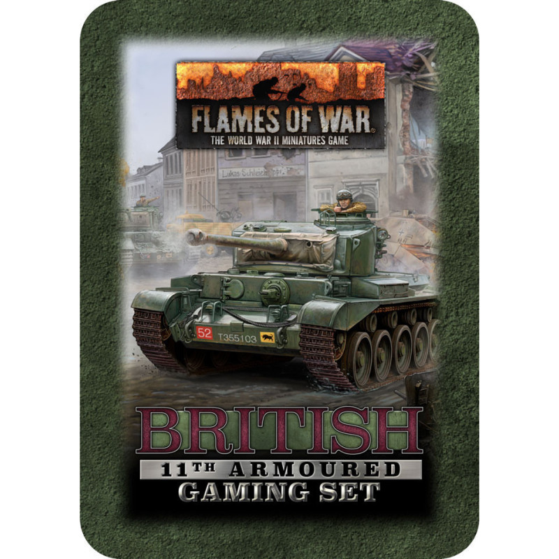 British 11th Armoured Tin (x20 Tokens, x2 Objectives, x16 Dice)