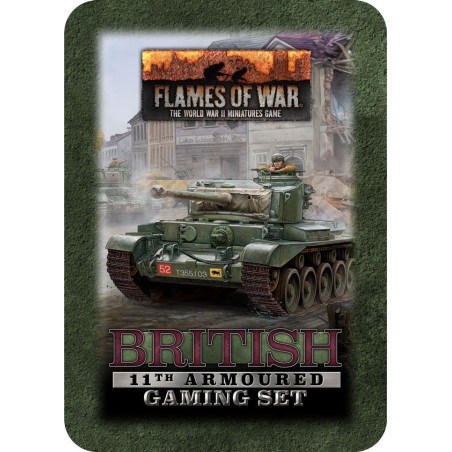 British 11th Armoured Tin (x20 Tokens, x2 Objectives, x16 Dice)