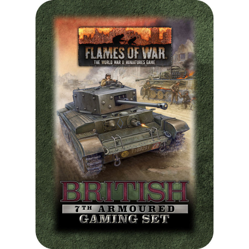 British 7th Armoured Tin (x20 Tokens, x2 Objectives, x16 Dice)
