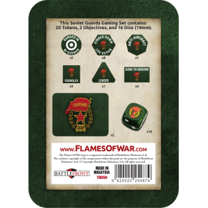 Soviet Guards Gaming Set (x20 Tokens, x2 Objectives, x16 Dice)