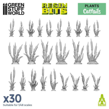 3D printed set - Cattails