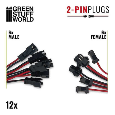 6 Male and 6 Female Quick Connectors