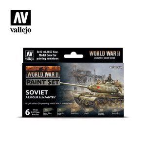 WWII Soviet Armour & Infantry Paint Set