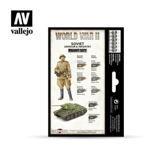 WWII Soviet Armour & Infantry Paint Set