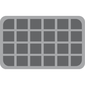 Feldherr HSCS060BO 60 mm (2.4 Inch) 24 slots - half-size
