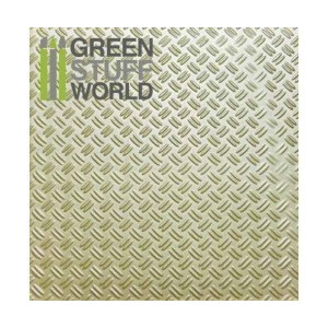 ABS Plasticard - Thread DOUBLE DIAMOND Textured Sheet - A4