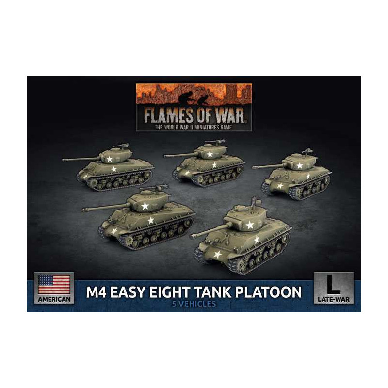 M4 Easy Eight (76mm) Platoon (x5 Plastic)