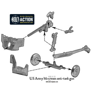 US Army M1 57mm Anti-Tank Team