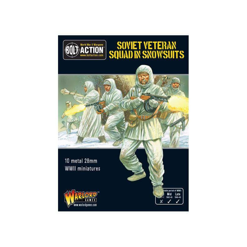 Soviet Veteran Squad in Snowsuits