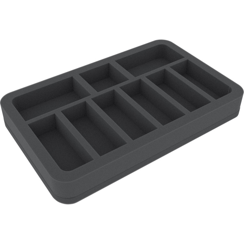 Feldherr 35 mm (1.38 Inch) 9 slots - foam tray with base - half-size