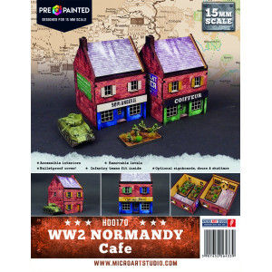 WW2 Normandy Cafe PREPAINTED [15mm/1:100]
