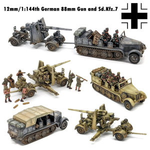 German 88m Gun and Sd.Kfz.7