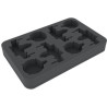 Feldherr 35 mm (1.38 Inch) foam tray for Star Wars X-WING 4 x ARC-170 or K-Wing and accessories