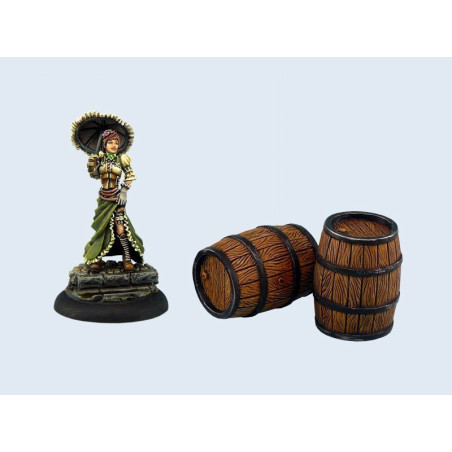 Large Wooden Barrels (2)