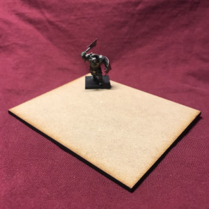 125x100mm MDF-bas, Rektangulär