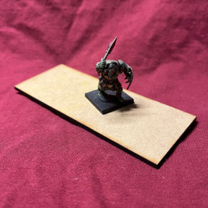 125x50mm MDF-bas, Rektangulär