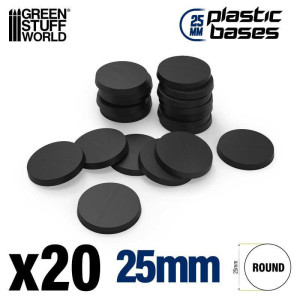Plastic Bases - Round 25mm (20)