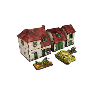 WW2 Normandy Farmhouse w. Outbuildings [15mm/1:100]