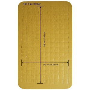 Feldherr 60 mm (2.4 Inch)  half-size Raster Foam Tray self-adhesive