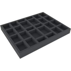 Feldherr 35 mm (1.38 Inch) full-size Foam Tray for 26 Star Wars X-WING Starfighters