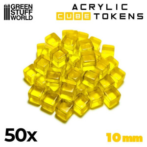 Yellow Cube tokens 10mm